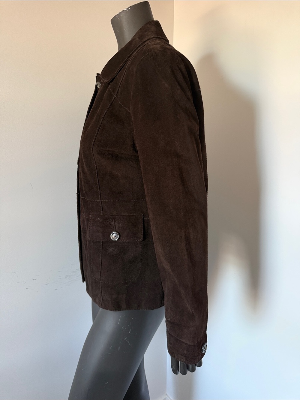 274. Alfani Black Leather Bomber Jacket - Picture 4 of 6